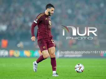 Mario Hermoso of AS Roma during the UEFA Europa League 2024/25 League Phase MD1 match between AS Roma and Athletic Club at Stadio Olimpico o...