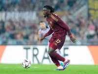 Manu Kone' of AS Roma during the UEFA Europa League 2024/25 League Phase MD1 match between AS Roma and Athletic Club at Stadio Olimpico on S...