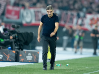 Ivan Juric head coach of AS Roma looks on during the UEFA Europa League 2024/25 League Phase MD1 match between AS Roma and Athletic Club at...