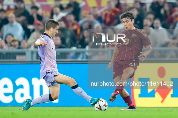 Paulo Dybala of AS Roma during the UEFA Europa League 2024/25 League Phase MD1 match between AS Roma and Athletic Club at Stadio Olimpico on...