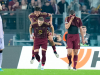 Artem Dovbyk of AS Roma celebrates after scoring first goal during the UEFA Europa League 2024/25 League Phase MD1 match between AS Roma and...