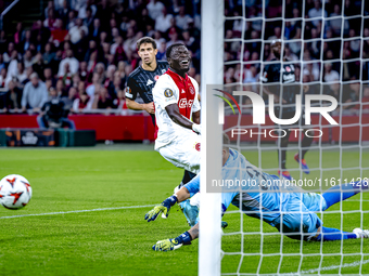 AFC Ajax Amsterdam forward Brian Brobbey during the match between Ajax and Besiktas at the Johan Cruijff ArenA for the UEFA Europa League -...