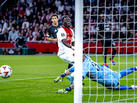 AFC Ajax Amsterdam forward Brian Brobbey during the match between Ajax and Besiktas at the Johan Cruijff ArenA for the UEFA Europa League -...