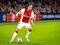 AFC Ajax Amsterdam midfielder Kian Fitz-Jim plays during the match between Ajax and Besiktas at the Johan Cruijff ArenA for the UEFA Europa...