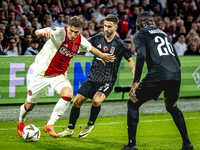 AFC Ajax Amsterdam forward Carlos Forbs and Besiktas JK forward Rafa Silva during the match between Ajax and Besiktas at the Johan Cruijff A...