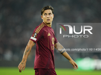 Paulo Dybala second striker of Roma and Argentina during the UEFA Europa League 2024/25 League Phase MD1 match between AS Roma and Athletic...