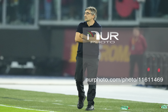 Ivan Juric head coach of Roma during the UEFA Europa League 2024/25 League Phase MD1 match between AS Roma and Athletic Club at Stadio Olimp...