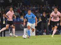 Giacomo Raspadori of SSC Napoli during the Coppa Italia match between SSC Napoli and Palermo FC at Stadio Diego Armando Maradona Naples Ital...