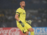 Elia Caprile of SSC Napoli during the Coppa Italia match between SSC Napoli and Palermo FC at Stadio Diego Armando Maradona Naples Italy on...