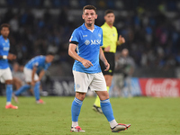 Billy Gilmour of SSC Napoli during the Coppa Italia match between SSC Napoli and Palermo FC at Stadio Diego Armando Maradona Naples Italy on...