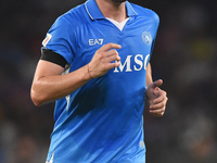 Billy Gilmour of SSC Napoli during the Coppa Italia match between SSC Napoli and Palermo FC at Stadio Diego Armando Maradona Naples Italy on...