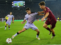 Tommaso Baldanzi attacking midfield of Roma and Italy and Benat Prados central midfield of Athletic Club and Spain  acp during the UEFA Euro...