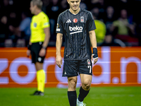 Besiktas JK midfielder Milot Rashica appears dejected during the match between Ajax and Besiktas at the Johan Cruijff ArenA for the UEFA Eur...