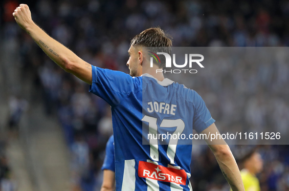 Jofre Carreras celebrates a goal during the match between RCD Espanyol and Villarreal CF, corresponding to week 7 of LaLiga EA Sports, at th...