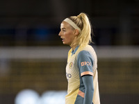 Chloe Kelly #9 of Manchester City W.F.C. during the UEFA Women's Champions League Second Round 2nd Leg match between Manchester City and Par...