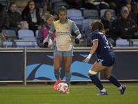 During the UEFA Women's Champions League Second Round 2nd Leg match between Manchester City and Paris FC at the Joie Stadium in Manchester,...