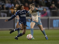 Jess Park #16 of Manchester City W.F.C. is in action during the UEFA Women's Champions League Second Round 2nd Leg match between Manchester...