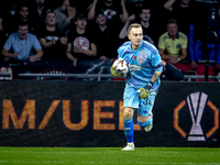 Besiktas JK goalkeeper Mert Gunok during the match between Ajax and Besiktas at the Johan Cruijff ArenA for the UEFA Europa League - League...