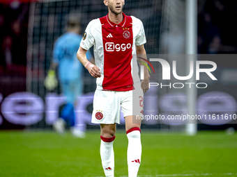 AFC Ajax Amsterdam midfielder Branco van den Boomen plays during the match between Ajax and Besiktas at the Johan Cruijff ArenA for the UEFA...