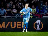 Besiktas JK goalkeeper Mert Gunok during the match between Ajax and Besiktas at the Johan Cruijff ArenA for the UEFA Europa League - League...