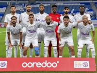 Al-Khor SC players pose for a team photo prior to the Ooredoo Qatar Stars League 24/25 match between Al-Wakrah SC and Al-Khor SC at Al Janou...