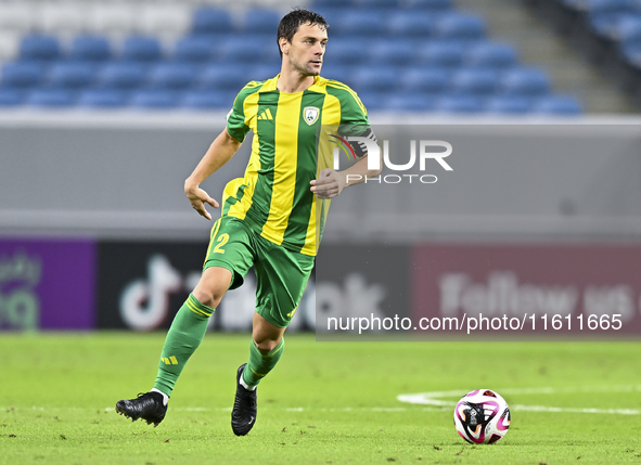 Lucas Mendes of Al Wakrah SC is in action during the Ooredoo Qatar Stars League 24/25 match between Al-Wakrah SC and Al-Khor SC at Al Janoub...