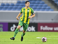 Lucas Mendes of Al Wakrah SC is in action during the Ooredoo Qatar Stars League 24/25 match between Al-Wakrah SC and Al-Khor SC at Al Janoub...