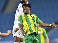 Jacinto Dala (R) of Al Wakrah SC battles for the ball with Naif Mubarak Al-Buriki (L) of Al-Khor SC during the Ooredoo Qatar Stars League 24...