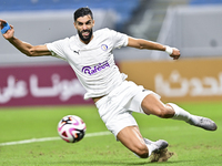 Adil Rhaili of Al-Khor SC plays during the Ooredoo Qatar Stars League 24/25 match between Al-Wakrah SC and Al-Khor SC at Al Janoub Stadium i...