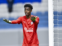 Ahmed Basher Ali of Al-Khor SC plays during the Ooredoo Qatar Stars League 24/25 match between Al-Wakrah SC and Al-Khor SC at Al Janoub Stad...