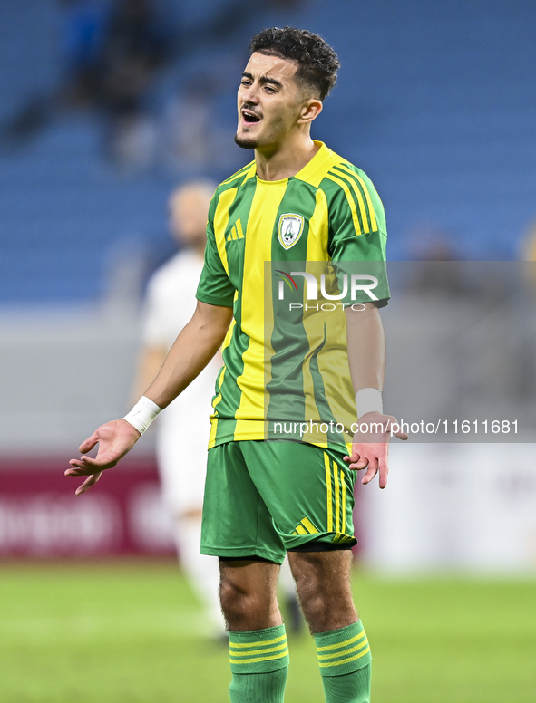 Ayoub Assal of Al Wakrah SC plays during the Ooredoo Qatar Stars League 24/25 match between Al-Wakrah SC and Al-Khor SC at Al Janoub Stadium...