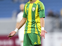 Ayoub Assal of Al Wakrah SC plays during the Ooredoo Qatar Stars League 24/25 match between Al-Wakrah SC and Al-Khor SC at Al Janoub Stadium...