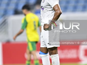 Ruben Afonso Semedo of Al-Khor SC plays during the Ooredoo Qatar Stars League 24/25 match between Al-Wakrah SC and Al-Khor SC at Al Janoub S...