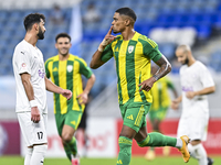 Ricardo Jorge Gomes of Al Wakrah SC celebrates after scoring the goal during the Ooredoo Qatar Stars League 24/25 match between Al-Wakrah SC...