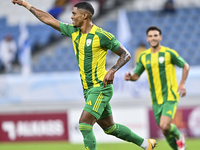 Ricardo Jorge Gomes of Al Wakrah SC celebrates after scoring the goal during the Ooredoo Qatar Stars League 24/25 match between Al-Wakrah SC...