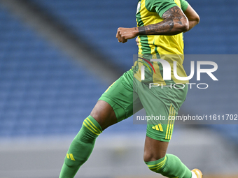 Ricardo Jorge Gomes of Al Wakrah SC celebrates after scoring the goal during the Ooredoo Qatar Stars League 24/25 match between Al-Wakrah SC...