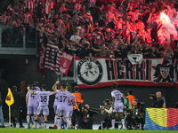 Aitor Paredes centre-back of Athletic Club and Spain celebrates after scoring his sides first goal during the UEFA Europa League 2024/25 Lea...