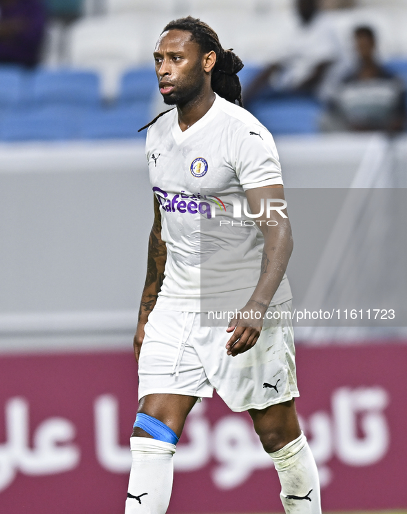 Ruben Afonso Semedo of Al-Khor SC plays during the Ooredoo Qatar Stars League 24/25 match between Al-Wakrah SC and Al-Khor SC at Al Janoub S...