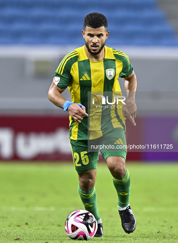 Abdel Aziz Mitwali of Al Wakrah SC plays during the Ooredoo Qatar Stars League 24/25 match between Al-Wakrah SC and Al-Khor SC at Al Janoub...