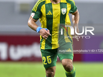 Abdel Aziz Mitwali of Al Wakrah SC plays during the Ooredoo Qatar Stars League 24/25 match between Al-Wakrah SC and Al-Khor SC at Al Janoub...