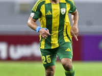 Abdel Aziz Mitwali of Al Wakrah SC plays during the Ooredoo Qatar Stars League 24/25 match between Al-Wakrah SC and Al-Khor SC at Al Janoub...