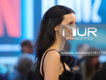 Milena Smith walks the red carpet for the movie ''La Habitacion de al lado'' and the Donostia Award for Pedro Almodovar during the 72nd San...