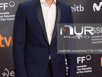 Juan Diego Botto walks the red carpet for the movie ''La Habitacion de al lado'' and the Donostia Award for Pedro Almodovar during the 72nd...