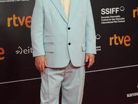 Pedro Almodovar attends the red carpet of the movie ''La Habitacion de al lado'' and receives the Donostia Award during the 72nd San Sebasti...