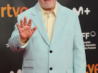 Pedro Almodovar attends the red carpet of the movie ''La Habitacion de al lado'' and receives the Donostia Award during the 72nd San Sebasti...