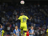 Nicolas Pepe plays during the match between RCD Espanyol and Villarreal CF, corresponding to week 7 of LaLiga EA Sports, at the RCDE Stadium...