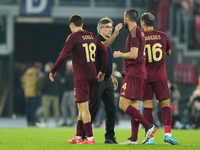 Ivan Juric head coach of Roma greets his players after the UEFA Europa League 2024/25 League Phase MD1 match between AS Roma and Athletic Cl...