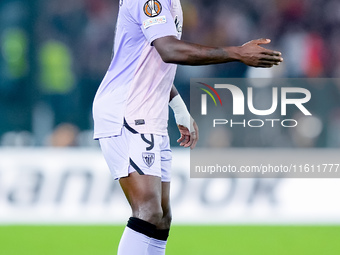 Inaki Williams of Athletic Club during the UEFA Europa League 2024/25 League Phase MD1 match between AS Roma and Athletic Club at Stadio Oli...