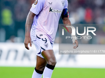 Inaki Williams of Athletic Club during the UEFA Europa League 2024/25 League Phase MD1 match between AS Roma and Athletic Club at Stadio Oli...