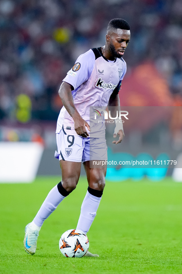 Inaki Williams of Athletic Club during the UEFA Europa League 2024/25 League Phase MD1 match between AS Roma and Athletic Club at Stadio Oli...